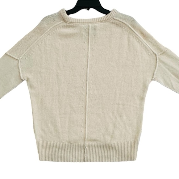 Brochu Walker Womens Classic Crew Neck Ultra Soft Cream Cashmere Sweater Size XS - Picture 9 of 11